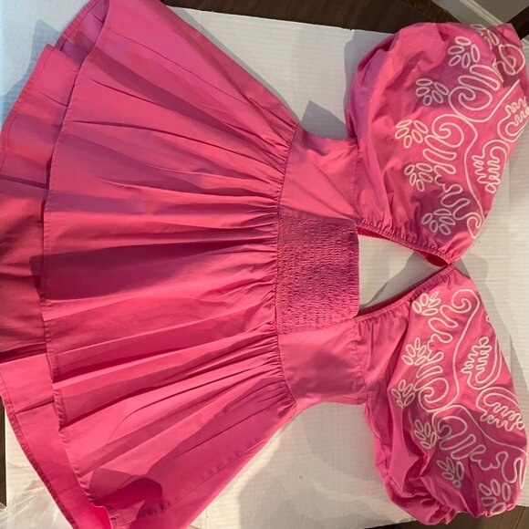 THML Statement Sleeve Peplum Top - Picture 5 of 6